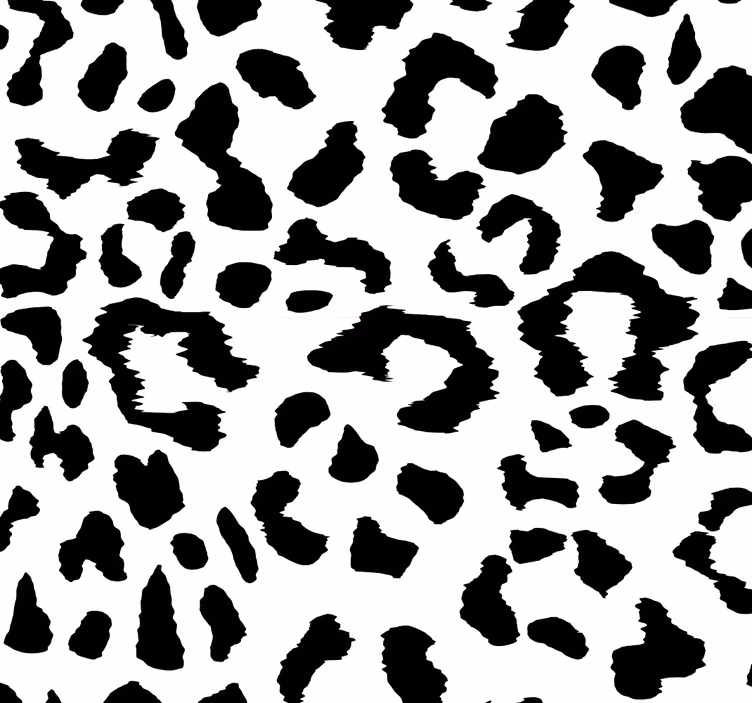 Black and White Dods Pattern leopards wallpaper - TenStickers