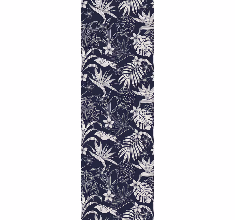 Tropical Floral Awakening flower wallpaper - TenStickers