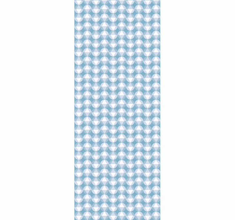 Soft Blue Patterns geometric wallpaper - TenStickers