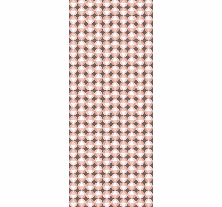 Beige patterned motif polka dot wallpaper - TenStickers