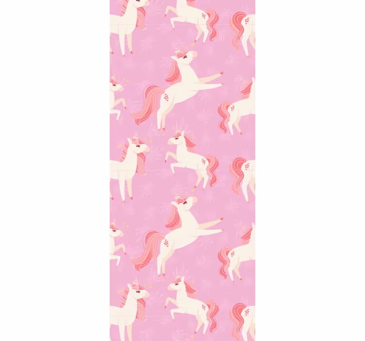Dancing Unicorns animal wallpaper - TenStickers