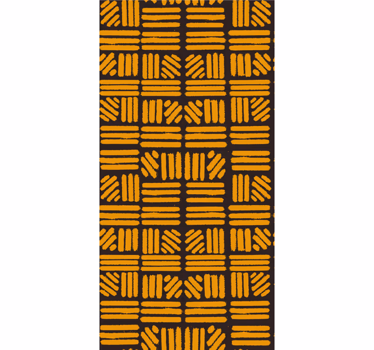 African style golden art abstract wallpaper - TenStickers
