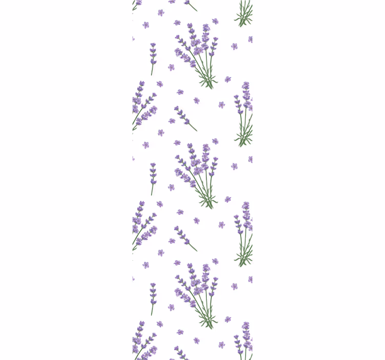 Lavender Floral Garden flower wallpaper - TenStickers