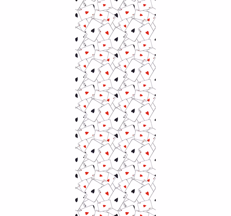 Playing Card Patterns letters wallpaper - TenStickers