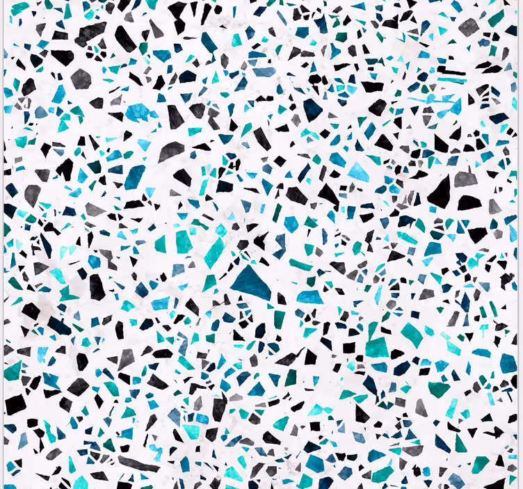 Blue marmur tiles modern wallpaper - TenStickers