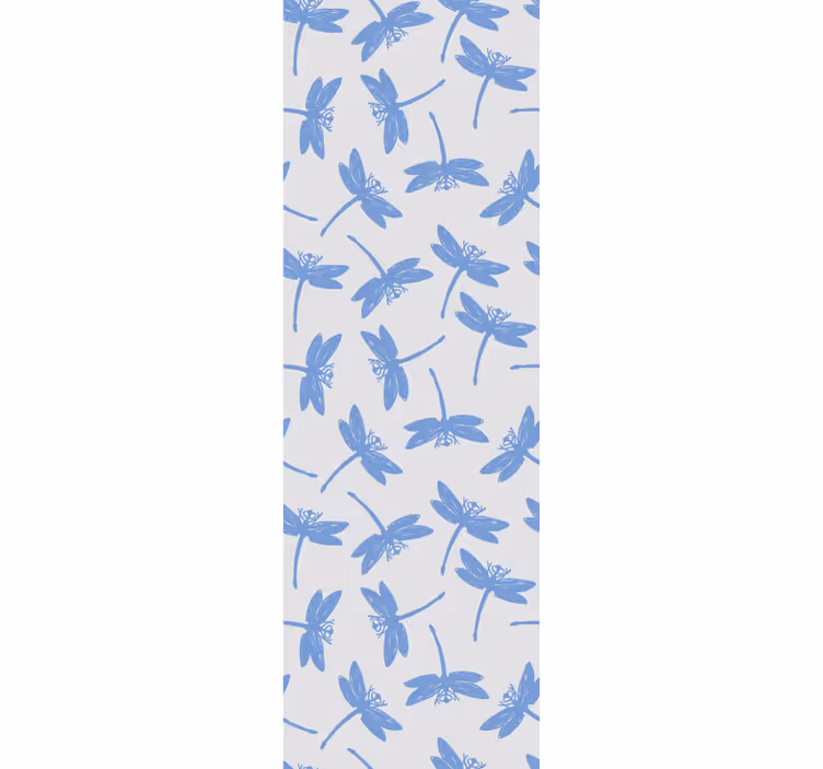 Blue Dragonfly Pattern more animal wallpaper - TenStickers