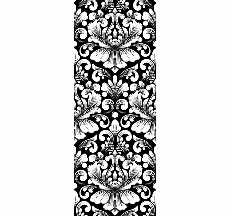 Graceful botanical composition baroque wallpaper - TenStickers