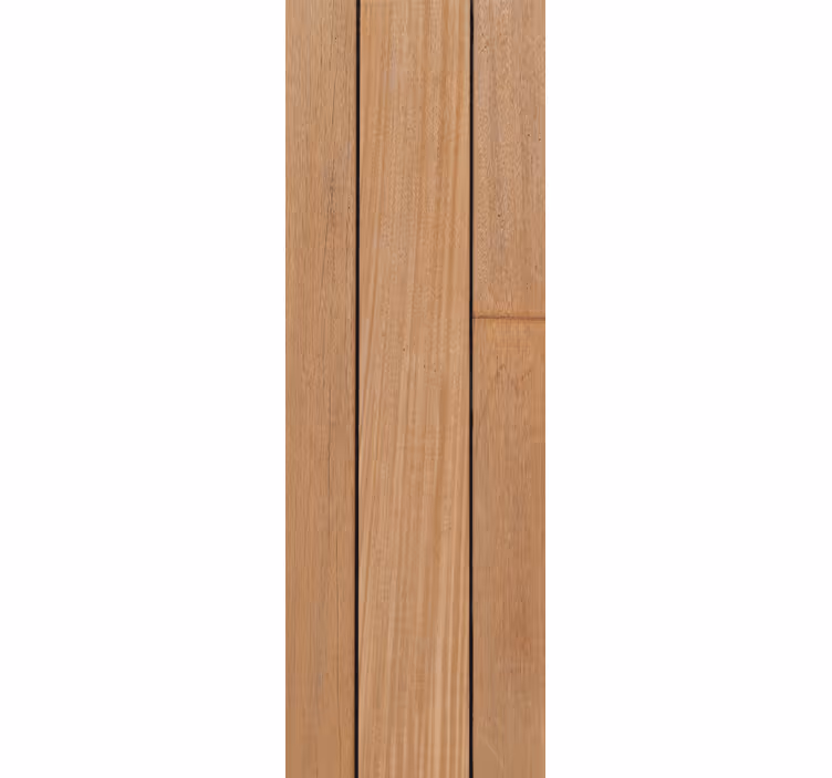 Brown simple planks wood effect wallpaper - TenStickers