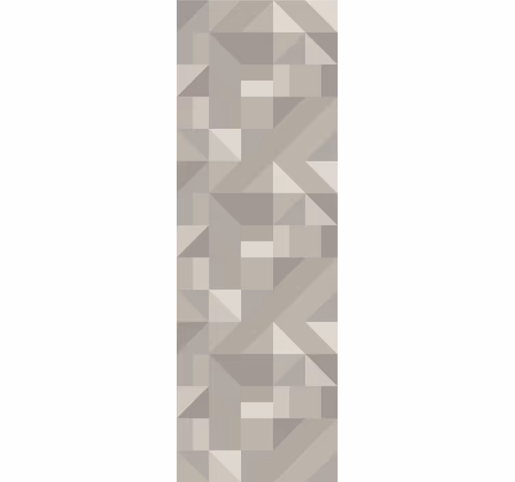 Geometric wallpaper in soft beige tones - TenStickers