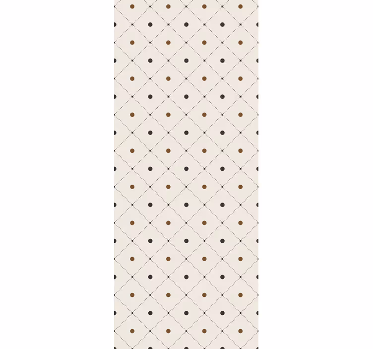 Elegant squared motif polka dot wallpaper - TenStickers