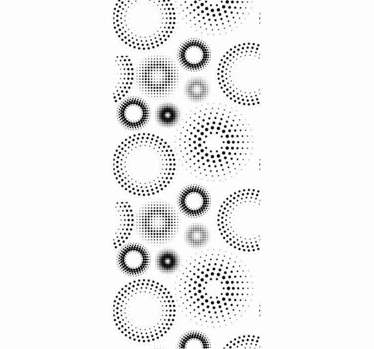 Pointillist geometry polka dot wallpaper - TenStickers