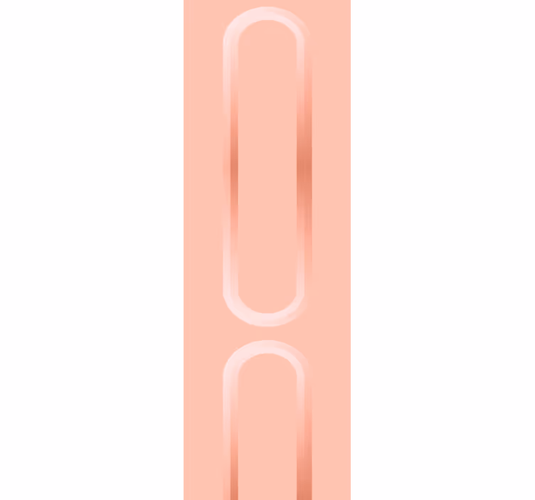 Pink soft curved lines wallpaper abstract - TenStickers