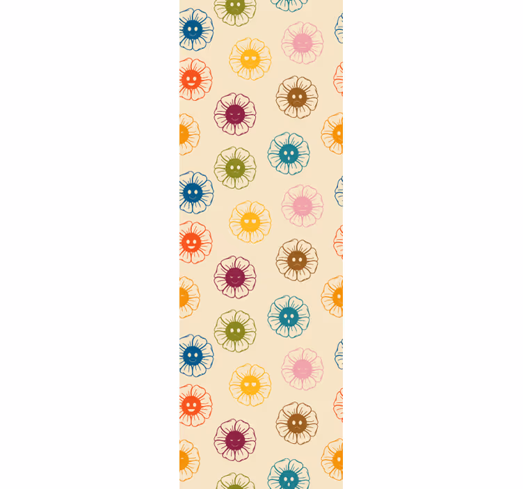 Cheerful Floral Patterns flower wallpaper - TenStickers