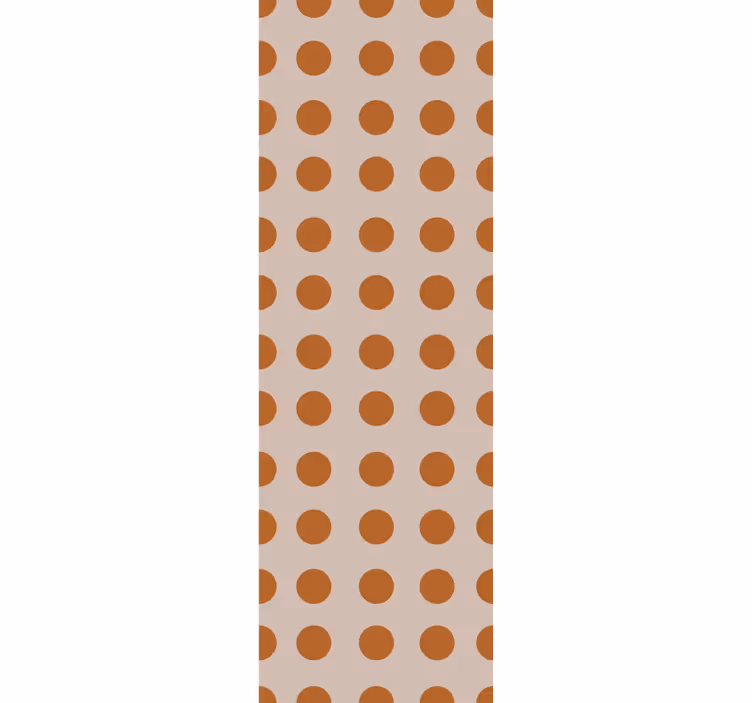 Warm shades polka dot wallpaper - TenStickers