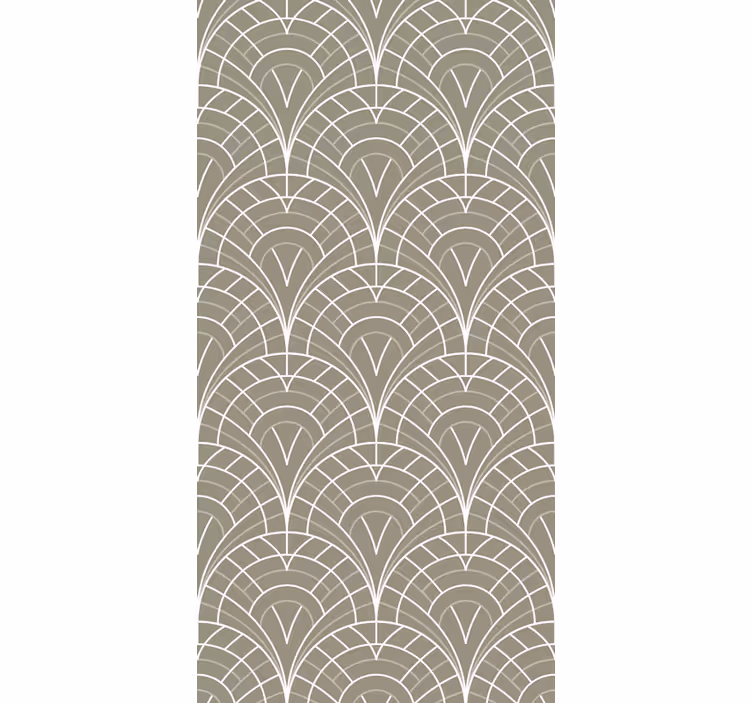 Curved Line Patterns modern wallpaper - TenStickers