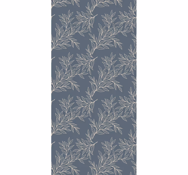 Leaf wallpaper with elegant leaf design - TenStickers