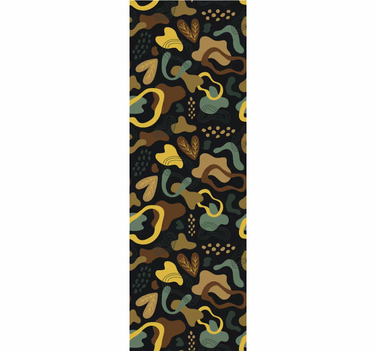 Organic shape patterns wallpaper abstract - TenStickers
