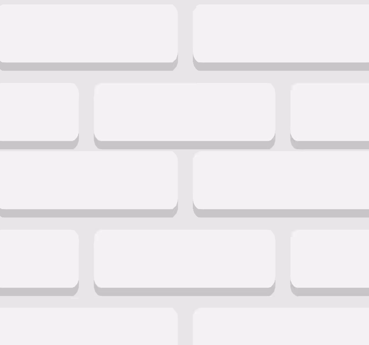 White realistic bricks living room wallpaper - TenStickers