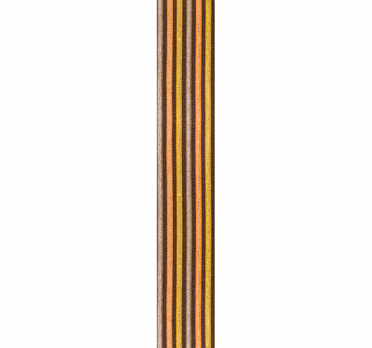 Striped textile fabric vertical wallpaper - TenStickers