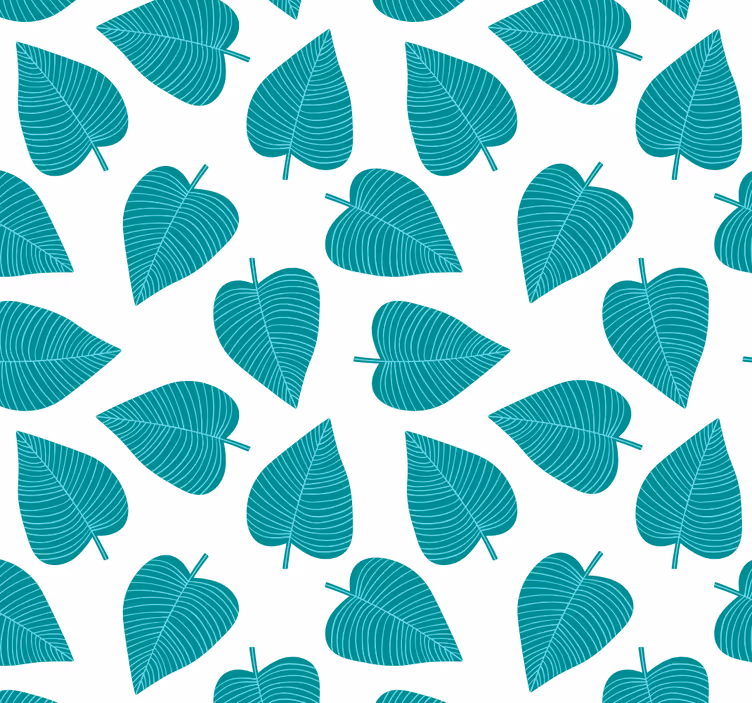 Leaf wallpaper with leaf design - TenStickers