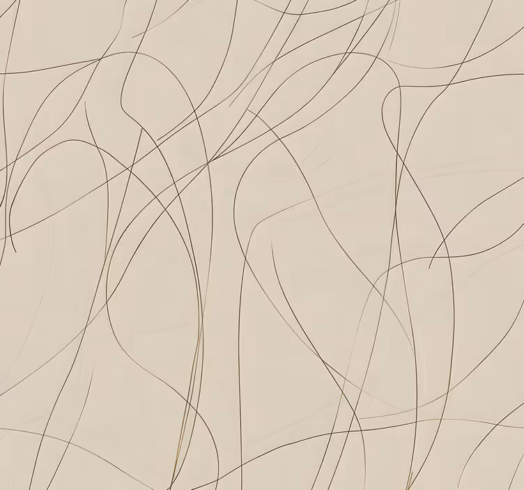 Beige design fine lines wallpaper abstract - TenStickers