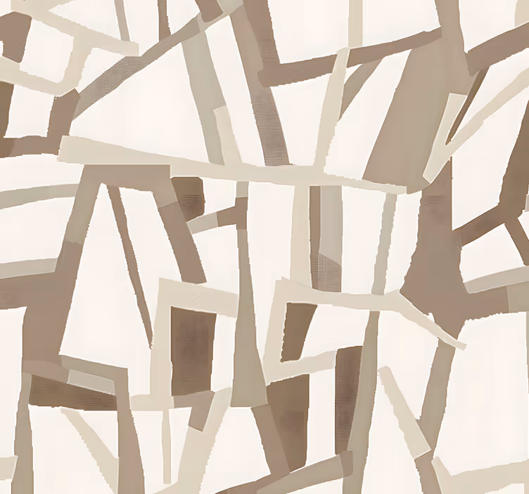 Beige nordic style wallpaper abstract - TenStickers