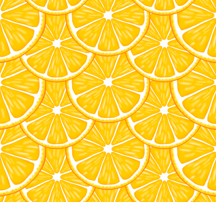 Citrus Slice Motif kitchen wallpaper - TenStickers
