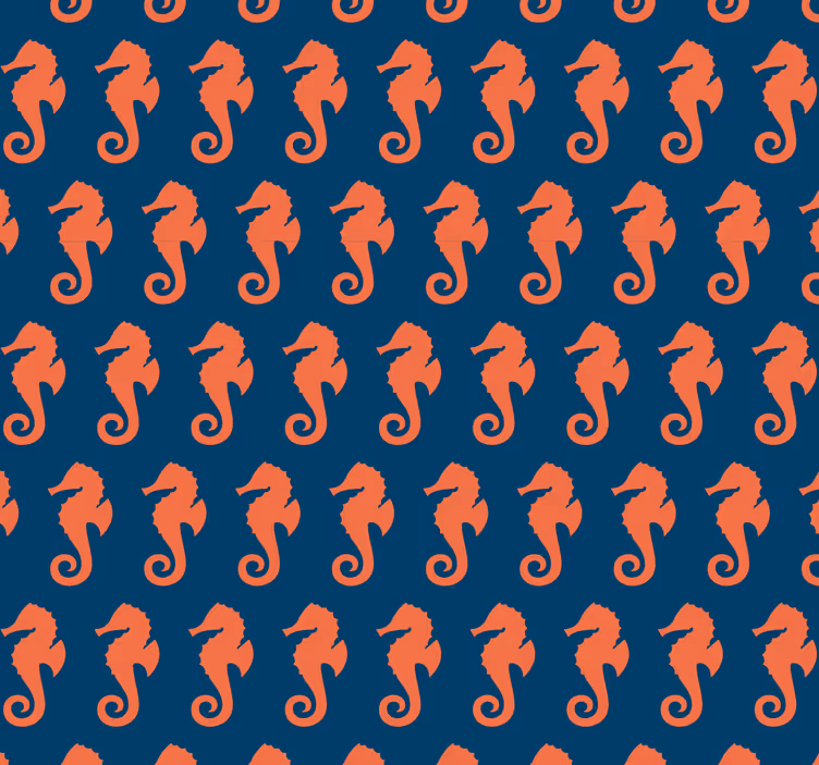 Seahorse Motif more animal wallpaper - TenStickers