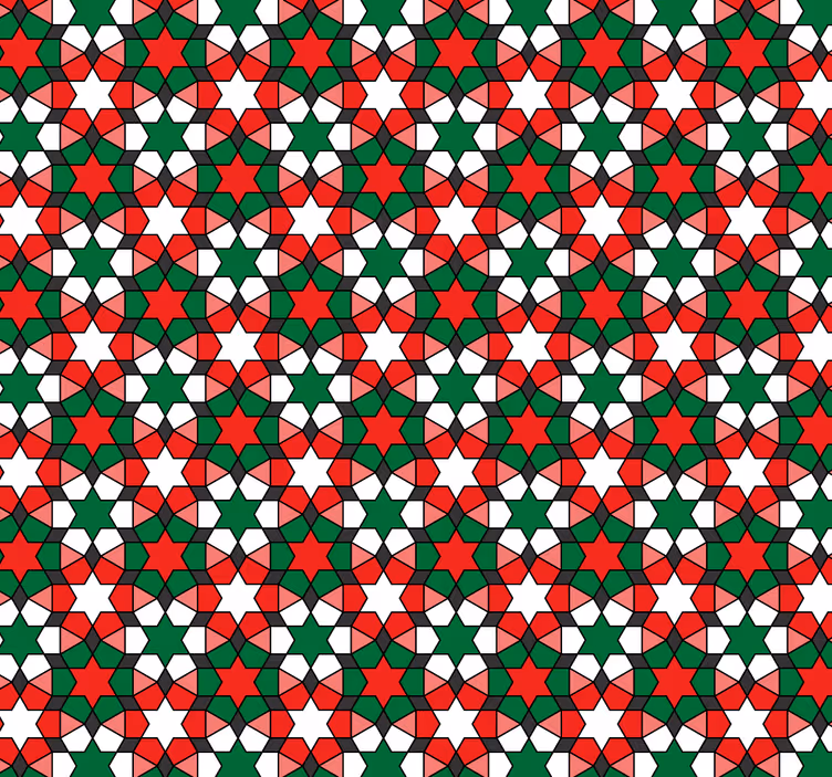 Geometric wallpaper with geometric patterns - TenStickers