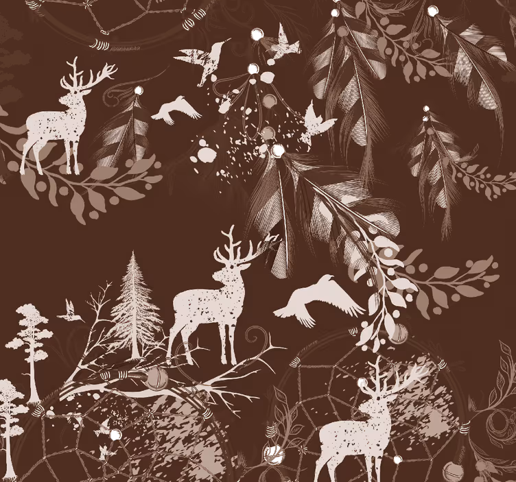 Woodland Creatures animal wallpaper - TenStickers