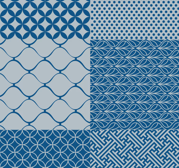 Geometric Pattern Play tile effect wallpaper - TenStickers