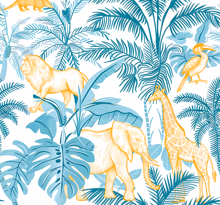 African pattern more animal wallpaper - TenStickers