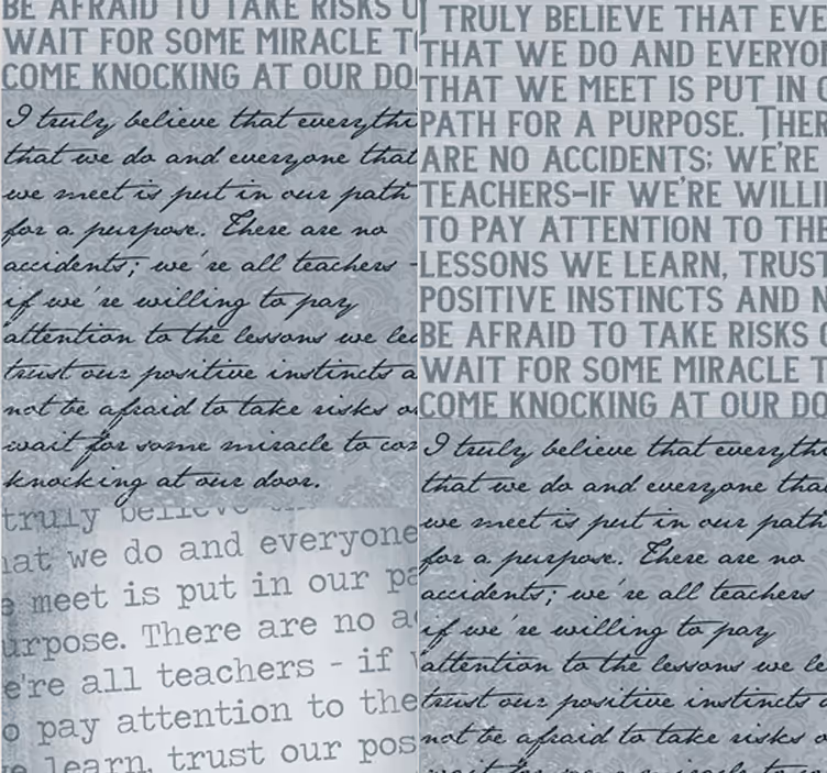 Inspirational Text letters wallpaper - TenStickers