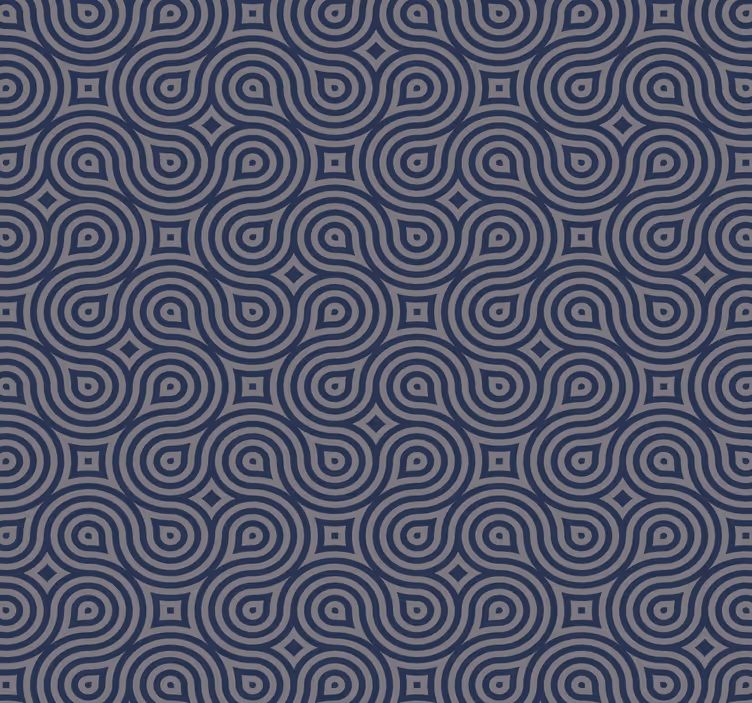 Abstract Tranquility geometric wallpaper - TenStickers