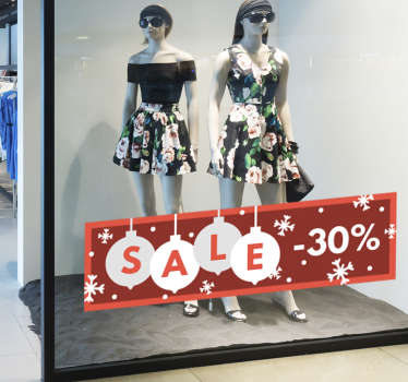 Customisable Christmas Promotion Sticker