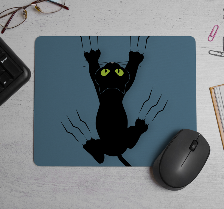 Cat grabbing the mousepad original mouse pad - TenStickers