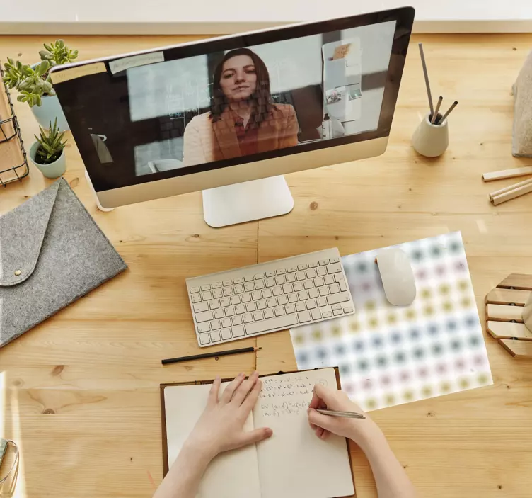 Geometric Colored Dots mouse pad patterns - TenStickers