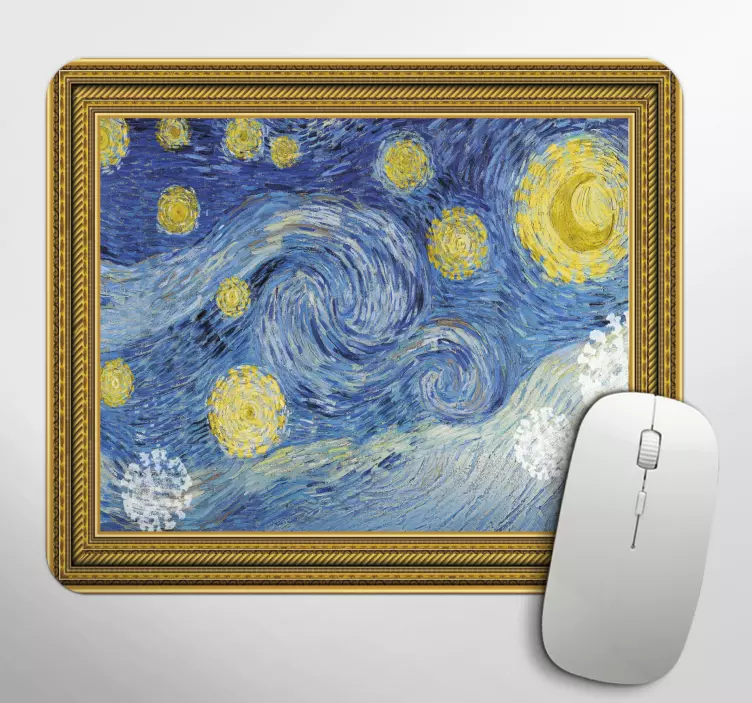 Personalized Art Frame vinyl mouse mat - TenStickers