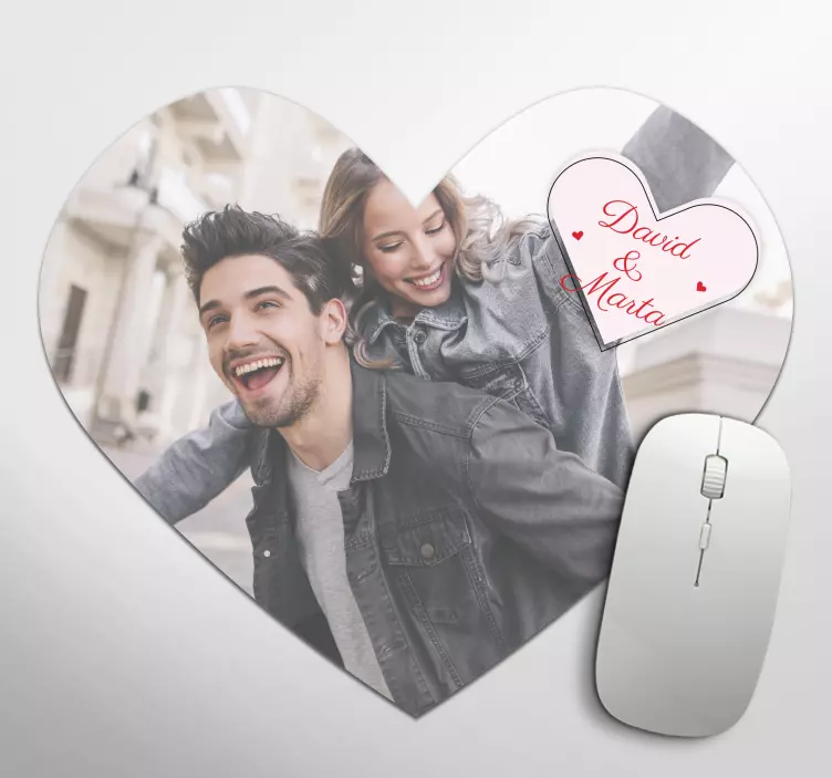 Valentine's Love personalised mouse mat - TenStickers