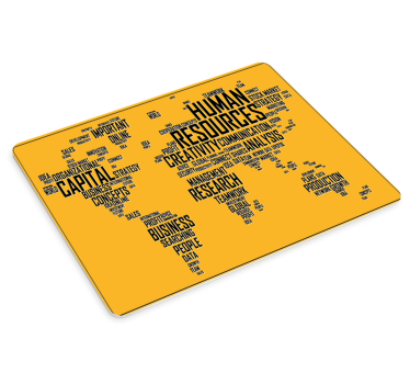 World map companies world map vinyl mouse pad - TenStickers