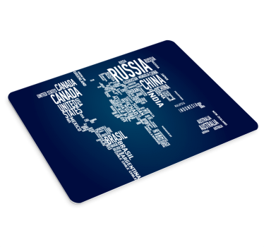 World countries illustration world map mouse pad - TenStickers
