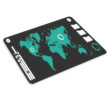 World map mouse pad with world map design - TenStickers