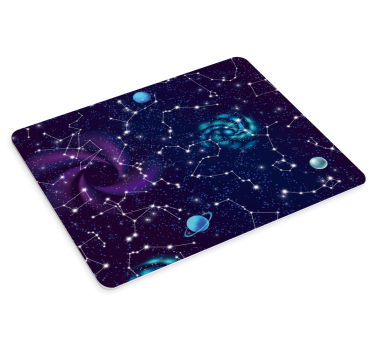 World map mouse pad cosmic starry universe - TenStickers