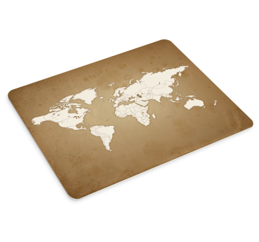 Vintage background map mouse mat - TenStickers