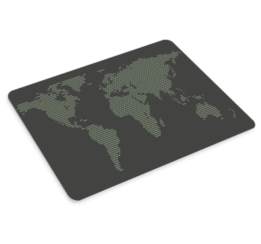 World map mouse pad stylized world outline - TenStickers