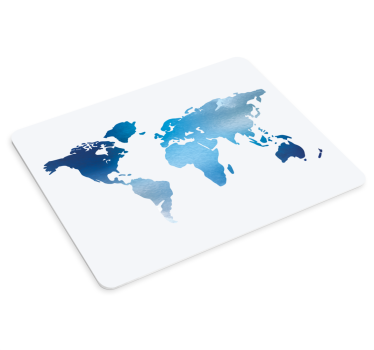 Chic global map world map mouse pad - TenStickers