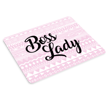 Mouse pad quotes for boss lady inspiration - TenStickers