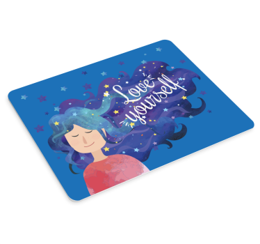 Starry Hair Inspiration mouse pad quotes - TenStickers