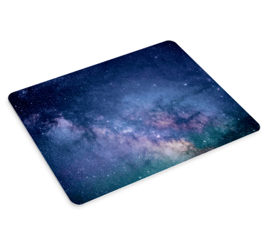 World map mouse pad starry cosmic scene - TenStickers