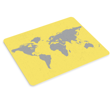 World map mouse pad world map outline - TenStickers